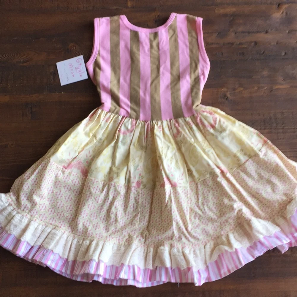 Giggle Moon Rachel Girls Sz 5 Dress Easter Party